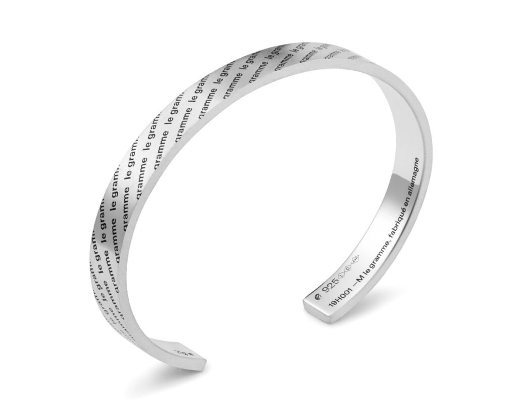 Le Gramme（ル・グラム）】ロゴタイプシルバーブレスレット 