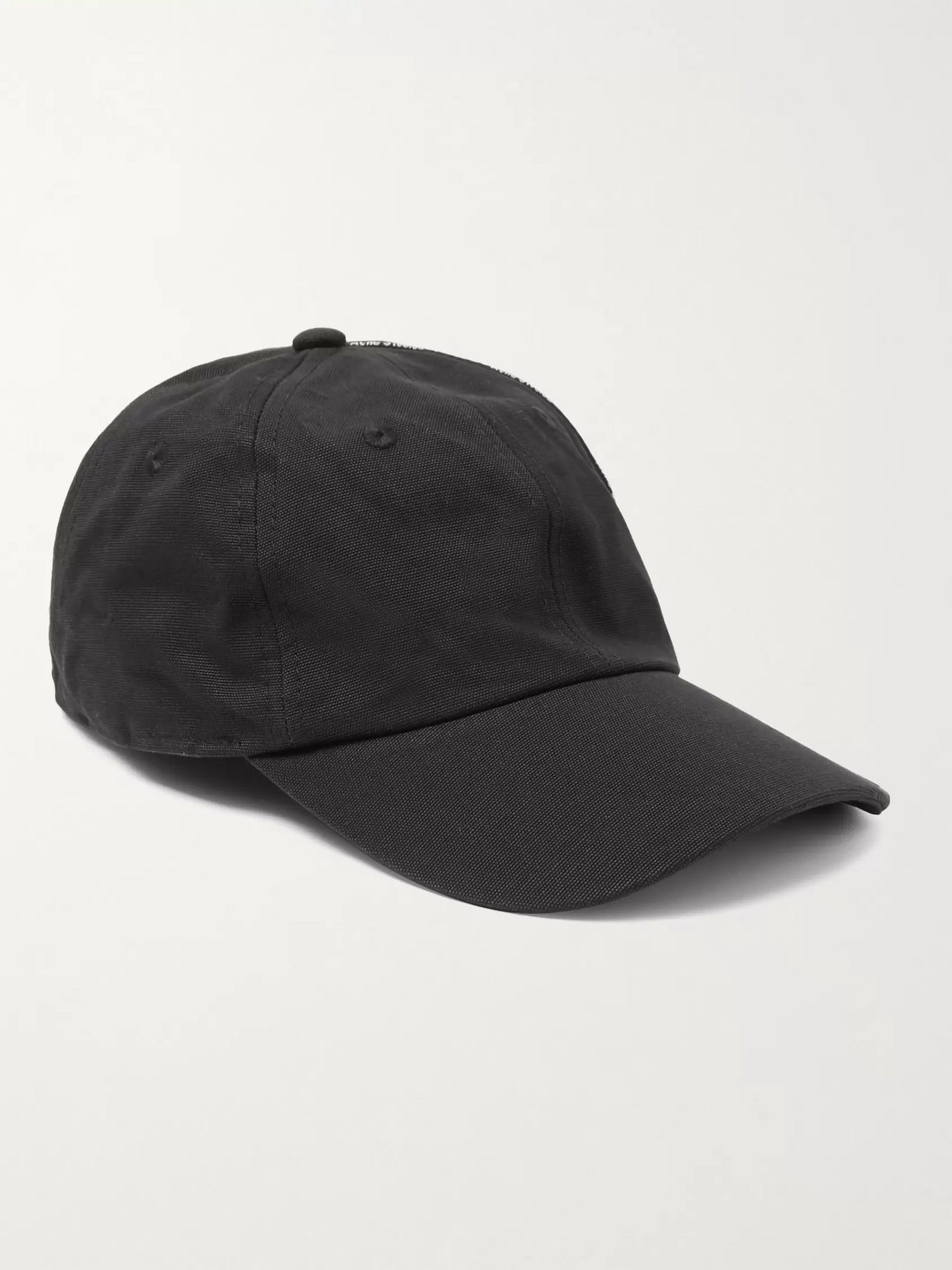 【ACNE STUDIOS（アクネストゥディオズ）】Logo-Piped コットンキャップ・帽子