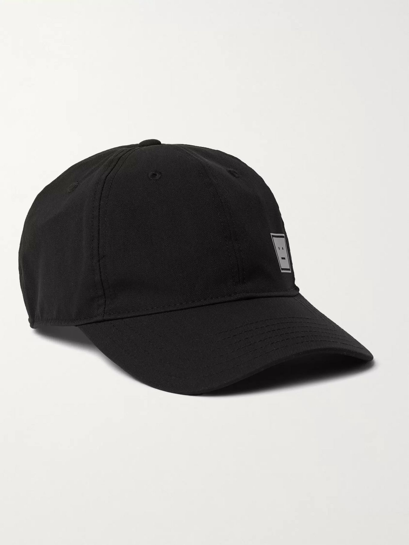 【ACNE STUDIOS（アクネストゥディオズ）】Logo-Print キャンパスキャップ・帽子