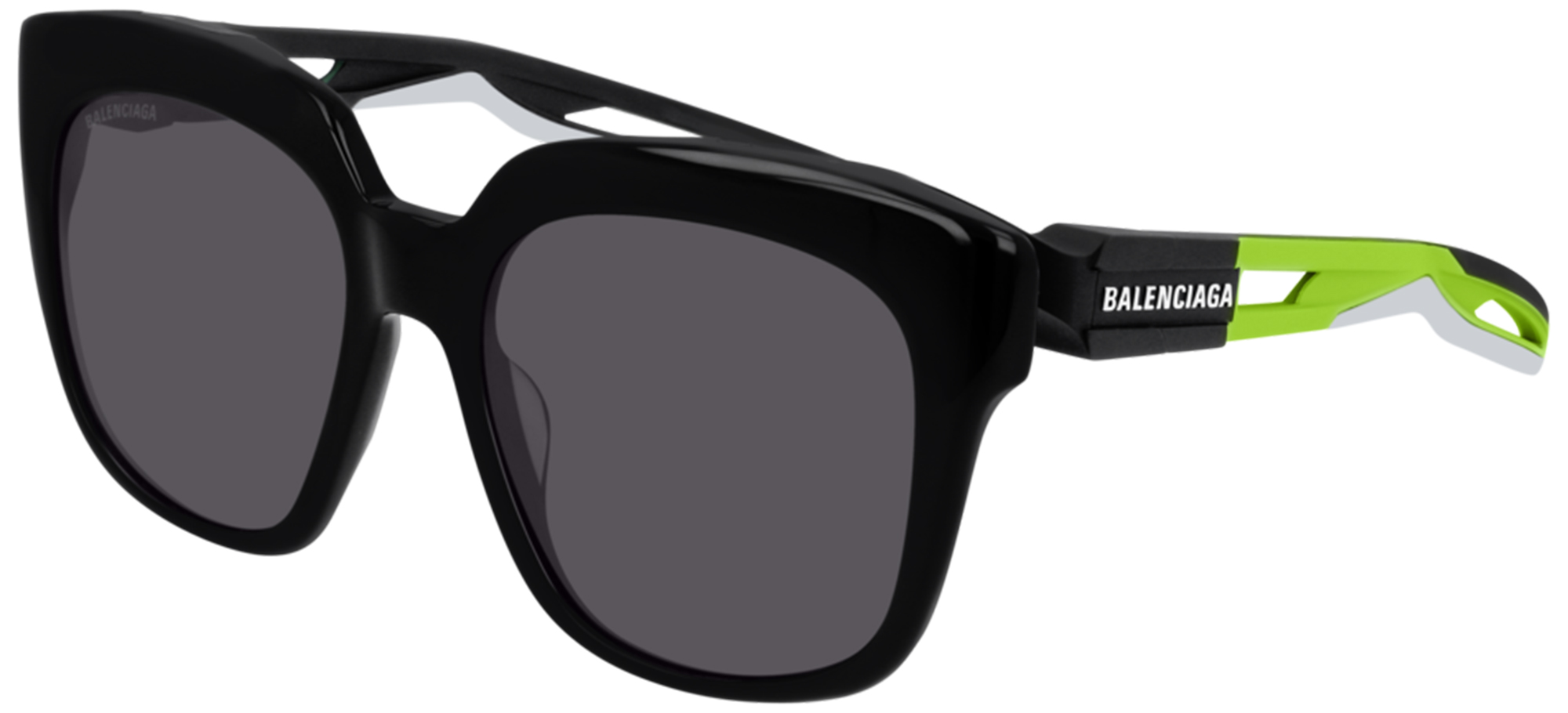 【BALENCIAGA（バレンシアガ）】ブラック×グリーンデザインサングラス - 海外ブランド・ファッション通販【GXOMENS】