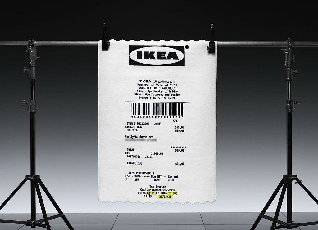 爆売り！ IKEA ヴァージルアブロー ラグ マルケラッド off-white