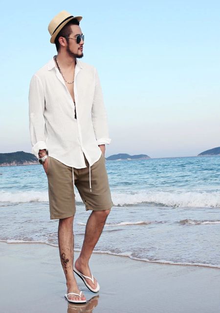 夏服メンズシャツのすゝめ 10選 海水浴 ビーチウエアのメンズファッション コーデ完全ガイド Gxomens Blog 大人のいい男を目指すメンズ ファッションマガジン