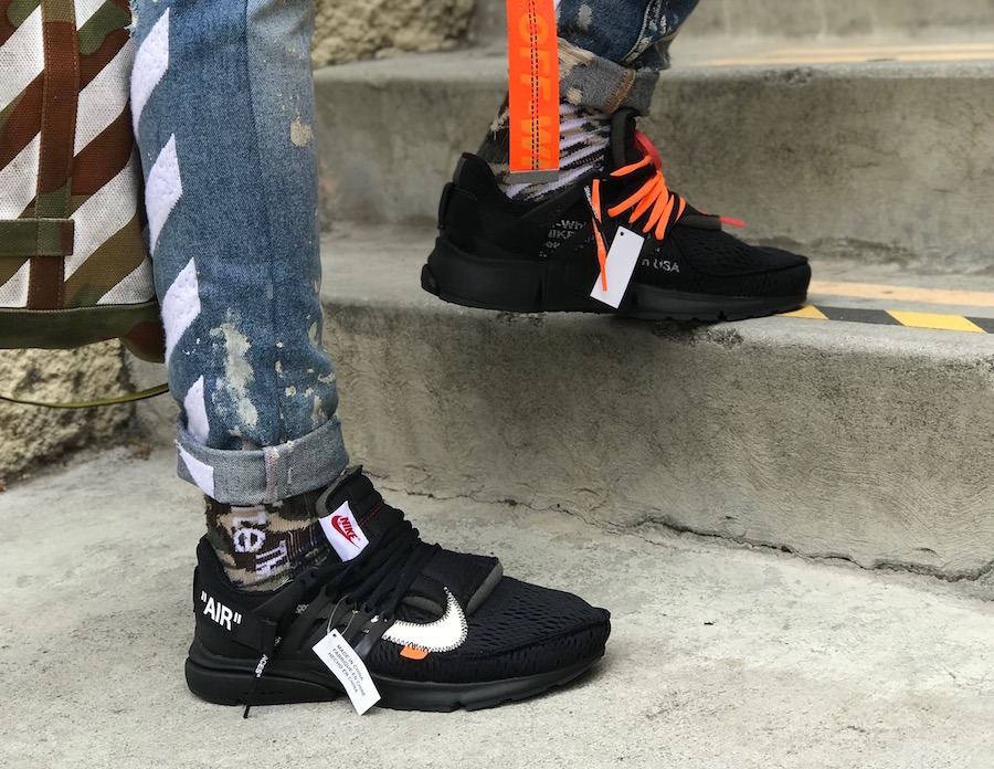 2022年最新版☆高級感溢れる off-white NIKEエアプレスト ブラック